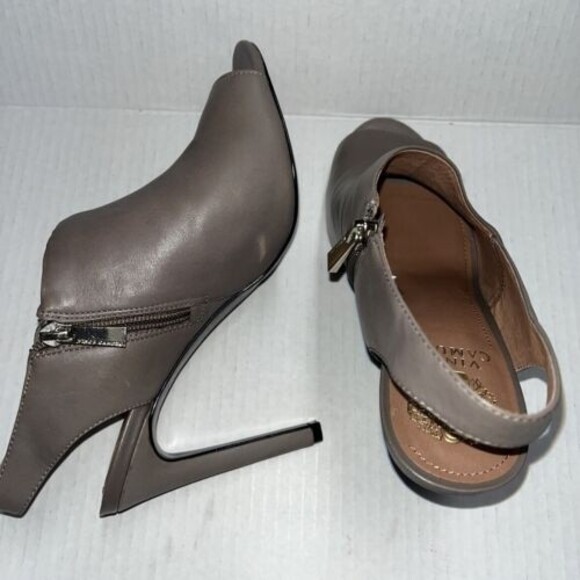 Vince Camuto Kaela Open Toe Side Zipper Slingback Heels Women Size 9 - Picture 7 of 8
